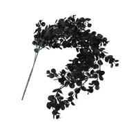 INOOMP Plante Artificielle Suspendue Eucalyptus Noire Réaliste Décorative Halloween de Faux Eucalyptus Pendante Décoration Murale pour Fête et Intérieur