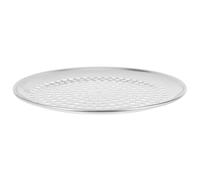 INOOMP Plaque de Cuisson Ronde Perforée 10 Pouces en Acier Inoxydable Moule à Pizza Maison Antiadhésif Cuisson Homogène Accessoire Four pour Pizza Croustillante