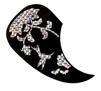 INOOMP Plaque de Protection pour Guitare Acoustique Noire Fine Autocollante Accessoires Anti-rayures Surface Lisse Protection Décorative pour Pièces Détachées