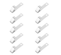 INOOMP Plaques de Contact à Ressort pour Batterie AA et 9v en Acier Argenté, Pack de 10 Pièces, Connexion Sécurisée pour Réparation ou Amélioration des Compartiments de Batterie