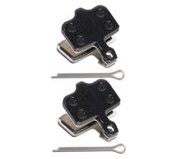 INOOMP Plaquettes de Frein à Disque pour Vélo VTT, Kit 2 Jeux Arrière, Compatibles Freins à Disque, Matériau Semi-métallique Noir, Remplacement Performance pour Cyclisme Tout