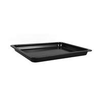 INOOMP Plat de Cuisson Émail Noir Brillant Plaque pour Rôtir Rapide et Capacité Adapté Four Électrique et Usage Professionnel