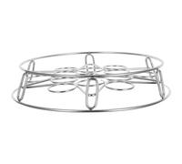 INOOMP Plateau à vapeur rond en acier inoxydable avec 13 trous, support empilable pour cuiseur à œufs, panier pour autocuiseur