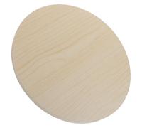 INOOMP Plateau de Table Rond en Bois Massif 30 Cm Couleur Beige, Plateau Épais Antidérapant pour Table Basse, Comptoir Circulaire de Remplacement, la Cuisine, Salon et Terrasse