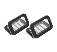 INOOMP Plateaux de Maquillage Magnétiques Vides 2 Pcs - Coffret Rangement Compact 4 Compartiments Noirs Mats Base Métallique - Palette Vide pour Fards à Paupières et Rouges à Lèvres,