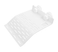 INOOMP Plateforme et Grimper de Repos pour Tortues en Plastique Blanc pour Alimentation Ventouse, Île d'escalade Flottante pour Aquarium en Terrarium