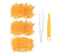 INOOMP Plumeau de Nettoyage en Microfibre Douce Lavable pour Voiture et Maison, Tête de Rechange Amovible en Chenille, Plumeau Dépoussiérant Multi-surfaces pour Meubles, Bureaux