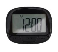INOOMP Podomètre Simple, Compteur de Pas LCD à Clipser, Portable et précis, pour Femmes, Seniors, Jogging, randonnée, Course à Pied, Fitness, Noir
