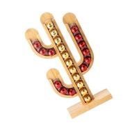 INOOMP Porte-capsules Café Créatif en Bambou Forme Cactus Fond Plat et Lisse, Support Multifonction pour Hôtel et Salon de Thé Décoratif