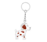 INOOMP Porte-clés Commémoratif Chien Transparent Boîte Souvenir Poils Animal de Compagnie Pendentif Capsule Décoratif pour et Porte-clés Accessoire Voyage Émotionnel