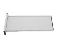 INOOMP Porte-nom en Alliage D'aluminium Argenté Double Face Design Interchangeable pour Plaques Signalétiques Professionnelles en Cabinets et Instituts