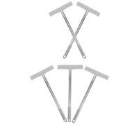 INOOMP Porte-Panneau en Acier Inoxydable Lot de 5, Supports Portatifs pour Panneaux de Campagne Électorale et Slogans Sportifs, Adaptés aux Grandes Cérémonies et Compétitions