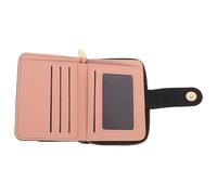 INOOMP Portefeuille PU avec Fermeture Éclair Style Litchi Grain Grand Rangement à Soufflet Porte-Cartes Multifonction pour Voyage Shopping et Usage Professionnel