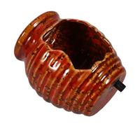 INOOMP Pot en Céramique pour Fontaine Intérieure Décoration De Jardin 1 Pièce Style Cascade Filtration d'eau Pot Multifonctionnel pour Aquarium Et Décoration Extérieure