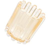 INOOMP Pot en Verre Épais pour Pinceaux De Maquillage Ambre 1 Grand Taille Multifonction Rangement Cosmétiques Bureau Organisateur pour Pinceaux Crayons Peigne