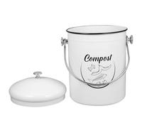 INOOMP Poubelle Cuisine avec Couvercle 5L, Bac à Compost Compact Hermétique, Conteneur Déchets Alimentaires pour Gestion Écologique des Déchets Domestiques
