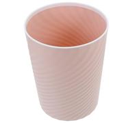 INOOMP Poubelle sans Couvercle Petite 8l Rose en Plastique Robuste, Corbeille à Papier pour Bureau, Chambre et Salle de Bain, Seau de Stockage des Déchets Multifonction pour Maison