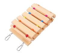 INOOMP Poulailler en Bois Naturel Balançoire et Échelle pour Poulet Offrant Un Support de Repos pour Volailles et Coqs
