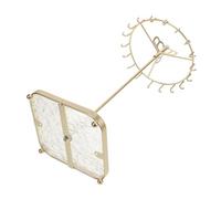 INOOMP Présentoir à Bijoux Rotatif Minimaliste avec Plateau Acrylique Support Pendentifs et Bracelets pour Rangement Élégant et Pratique