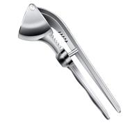 INOOMP Presse-ail en Acier Inoxydable Argenté Cuisine, Gadget Multifonction pour Presser Ail et Gingembre, Ustensile Pratique et Résistant pour Usage Quotidien