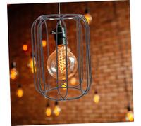 INOOMP Protection Métallique pour Ampoule Suspendue Style Industriel Abat Jour Cage pour Lampe à Suspension Compatible Plafonnier et Lampe Pied Design Rétro pour Cuisine Chambre et Salle