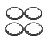 INOOMP Protège-chaîne de Vélo 4 Vis 4 Pièces Noir en Plastique 42 Dents Protection Complète Facile à Installer pour Transmission pour VTT Sentiers Difficiles