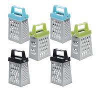 INOOMP Râpe à Fromage Mini Compacte 6pcs en Acier Inoxydable 4 Faces pour Râper Fromage, Pomme de Terre, Concombre, Cuisine