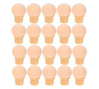 INOOMP Recharge 20pcs Éponges à Ongles Réutilisables pour Nail Art Ombré, Structure Non Déformable, Pointe Fine, Accessoires pour Manucure à Domicile ou Salons