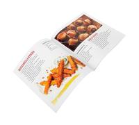 INOOMP Recueil de Recettes pour Friteuse à Air Portable en Papier Support, Guide de Cuisson Cuisine Quotidienne Visuels Attrayants