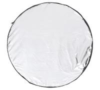 INOOMP Réflecteur Photo Pliable 5-en-1 60cm en Tissu Taffetas Argenté, Accessoire Polyvalent pour Photographie en Extérieur et Streaming en Direct
