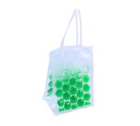 INOOMP Refroidisseur de Bouteille en Pvc Vert pour 2 Bouteilles 750ml Gel Réfrigérant, pour Vin Rouge et Boissons Lors de Mariages ou Barbecues