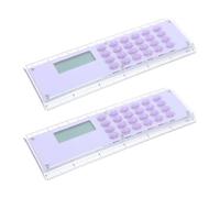 INOOMP Règle Calculatrice pour Mesures Précises 2 Pièces en Plastique Compacte avec Double Échelle, Calcul Mathématique Facile, pour Devoirs et Préparation aux Tests