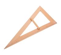 INOOMP Règle de Mesure en Bois pour Enseignants, Équerre Pédagogique 1 Pièce Poignée Facile à Manipuler, Outil pour Utilisation en Cours Scolaires