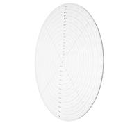 INOOMP Règle Patchwork en Acrylique 25 CM, Modèle Clair Ronde pour Tracer des Cercles Précis, Couture et Courtepointes, pour Travaux de Dessin et Crafting