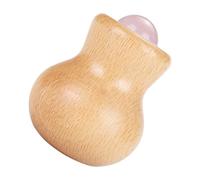 INOOMP Roller de Massage Visage Jade Naturel Outil Compact pour Soins Peau Anti-poches et Relaxation Musculaire Adapté Aux Yeux Mains et Jambes