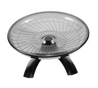 INOOMP Roue Silencieuse pour Hamster Et Chinchilla, Jouet d'exercice en Plastique Noir, Taille Moyenne, Accessoire Multifonction pour Cage De Petits Animaux, Adapté à Hamsters, Hérissons Et Écureuils