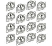 INOOMP Roulements à Billes de Transfert Roulettes pour Meubles 16pcs en Acier Carbone Haute Résistance à L'usure et Forte Capacité de Charge pour Industries Transmission