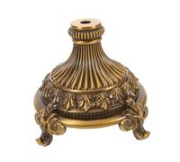 INOOMP Rustic Zinc Alloy Fruit Tray Pedestal Stand with Antislip Stability and Unique Pattern Versatile Display Base for Dining Table Centerpiece and Living Decor