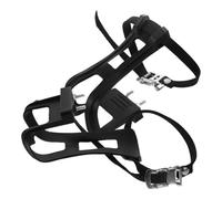 INOOMP Sangles de Cale-Pied en Plastique Noir pour Pédales de Vélo Route et VTT, Accessoires Antidérapants Réglables pour Maintien Sécurisé du Pied