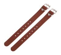 INOOMP Sangles de Panier pour Vélo Robustes en PU et Alliage D'aluminium, Design Ajustable pour Installation Solide, pour Décoration de Vélo, 1 Paire Marron