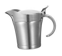 INOOMP Saucière Double Paroi Inox Verseur Anti-goutte Maintien Chaleur pour Sauces Steak Pot Thermique Stable et Facile à Nettoyer pour Table