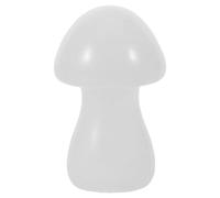 INOOMP Sculpture en Cristal Naturel de Champignon Blanc, Petite Figurine Décorative Lisse et Portable, Décoration Zen pour Bureau, Jardin Féerique et Contemplation, Cristal