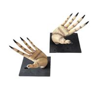 INOOMP Serrage-Livres en Résine Main de Sorcière Halloween, Base Antidérapante, Maintien Sécurisé des Livres, Décor Créatif pour Bibliothèque et Bureau