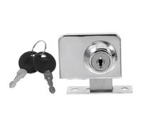 INOOMP Serrure de Sécurité pour Armoire en Verre Double Ouverture sans Perçage Alliage 409 pour Armoires à Montres et Vitrines de Magasin