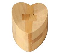 INOOMP Serrure Kongming en Forme De Cœur Jouets D'intelligence du Cerveau Intellectuel Jouets De Puzzle Serrure Assemblé De Puzzle De Serrure Bois