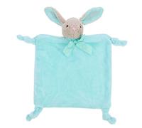 INOOMP Serviette Apaisante Pour Bébé En Cristal Velours 26x22 Cm, Peluche Lapin Verte, Douce Et Sûre, Jouet Doudou Pour Nourrissons 0-3 Ans, Confort Peau Sensible, Présent Bébé