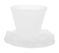 INOOMP Set de 1 Tasse à Thé en Verre avec Dessous de Verre Mat, Design Simple et Élégant, Adapté pour Réunion Entre Amis et Usage Prolongé