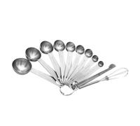 INOOMP Set de Cuillères et Règles de Mesure Acier Inoxydable Kit de Cuisine Polyvalent pour Ingrédients Secs et Accessoires pour Préparation