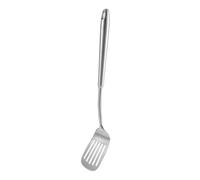 INOOMP Spatule de Cuisine Acier Inoxydable à Manche Rond Résistante Chaleur Ustensile Robuste avec pour Cuisson Facile et Prise Confortable Outil Polyvalent pour Maison