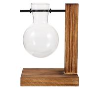 INOOMP Station de Propagation des Plantes : Terrarium pour Plantes à bulbes avec Support en Bois - jardinière d'intérieur hydroponique, décoration pour la Maison, Le Bureau, Le Jardin, Le